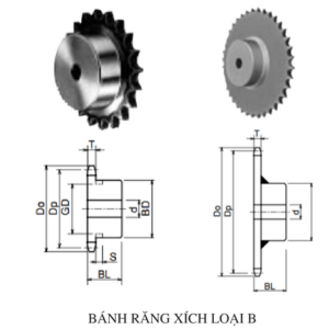 bánh răng xích 40